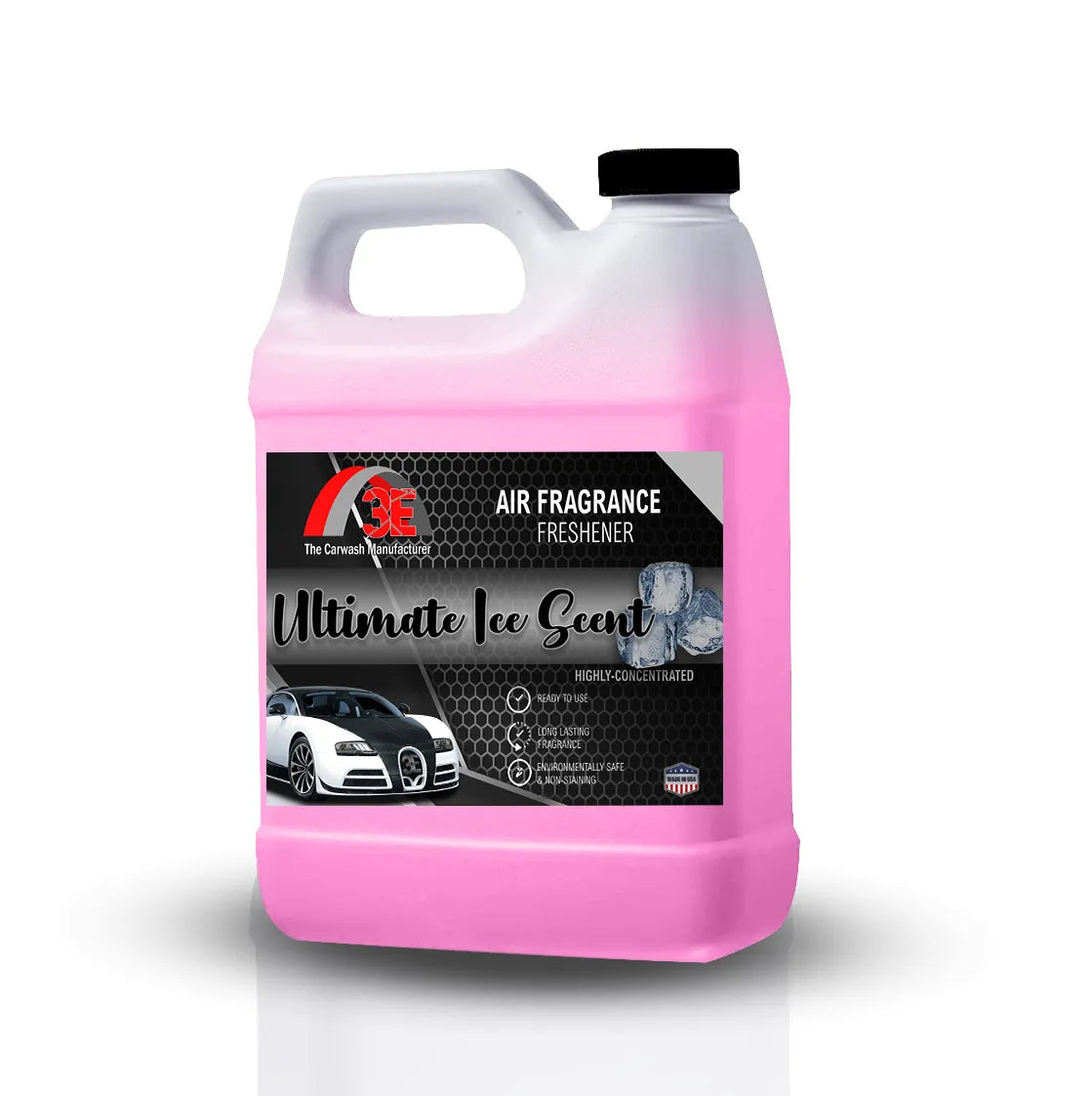 64 oz 3E Ultimate Ice Air Freshener – ready-to-use, long-lasting odor eliminator for cars, homes, and offices.