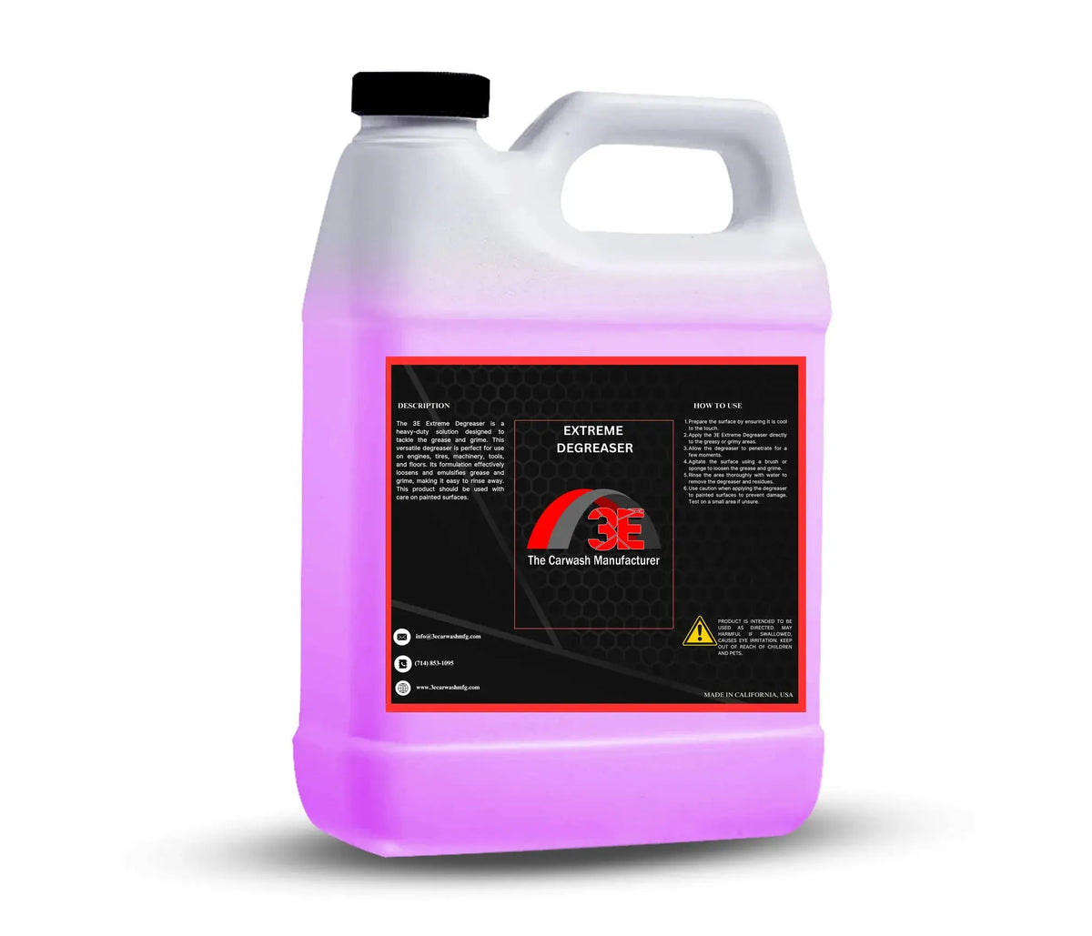 64 oz Extreme Car & Engine Degreaser – heavy duty automotive degreaser for engine cleaning, wheels, and tire care back view.