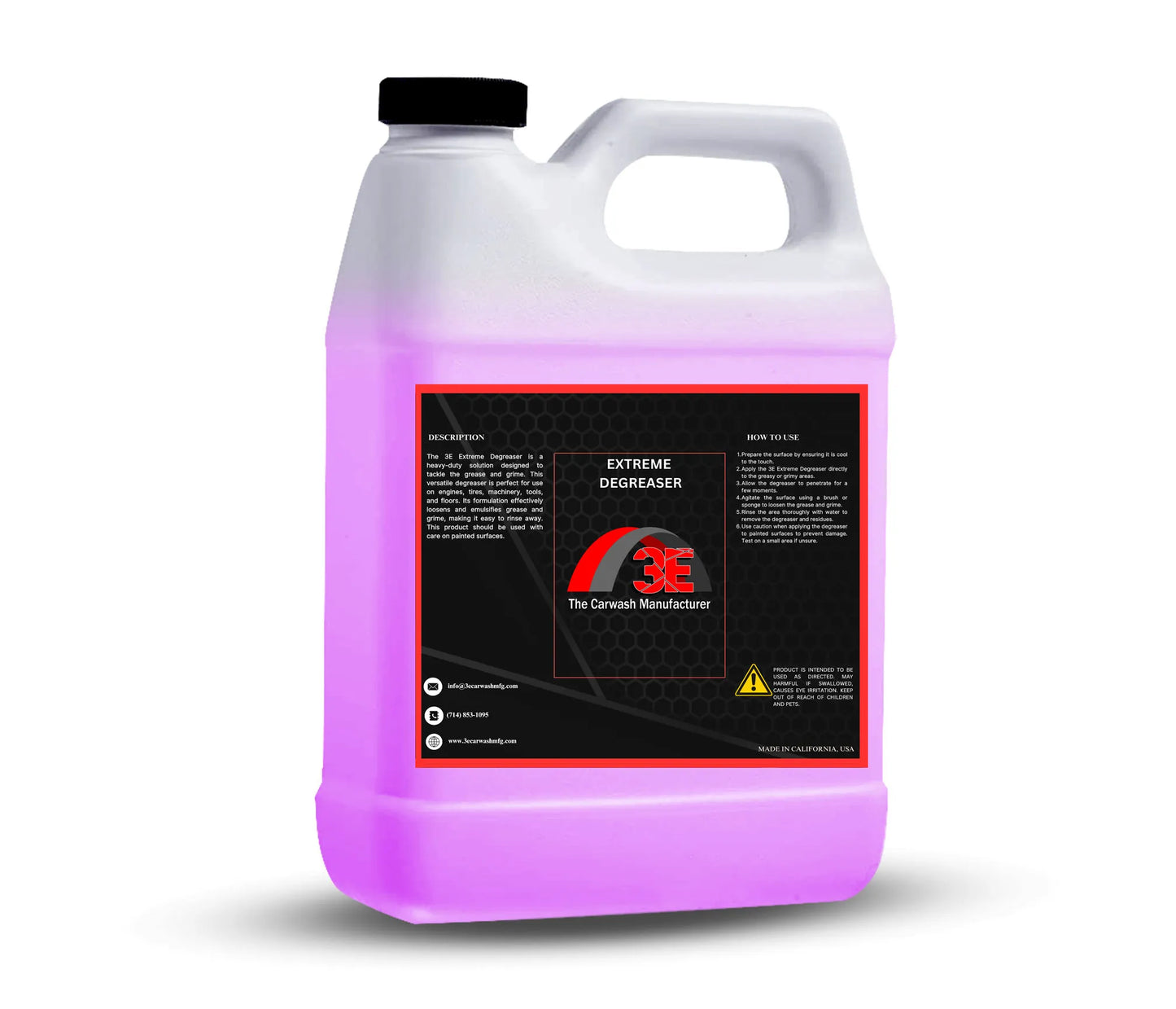 64 oz Extreme Car & Engine Degreaser – heavy duty automotive degreaser for engine cleaning, wheels, and tire care back view.