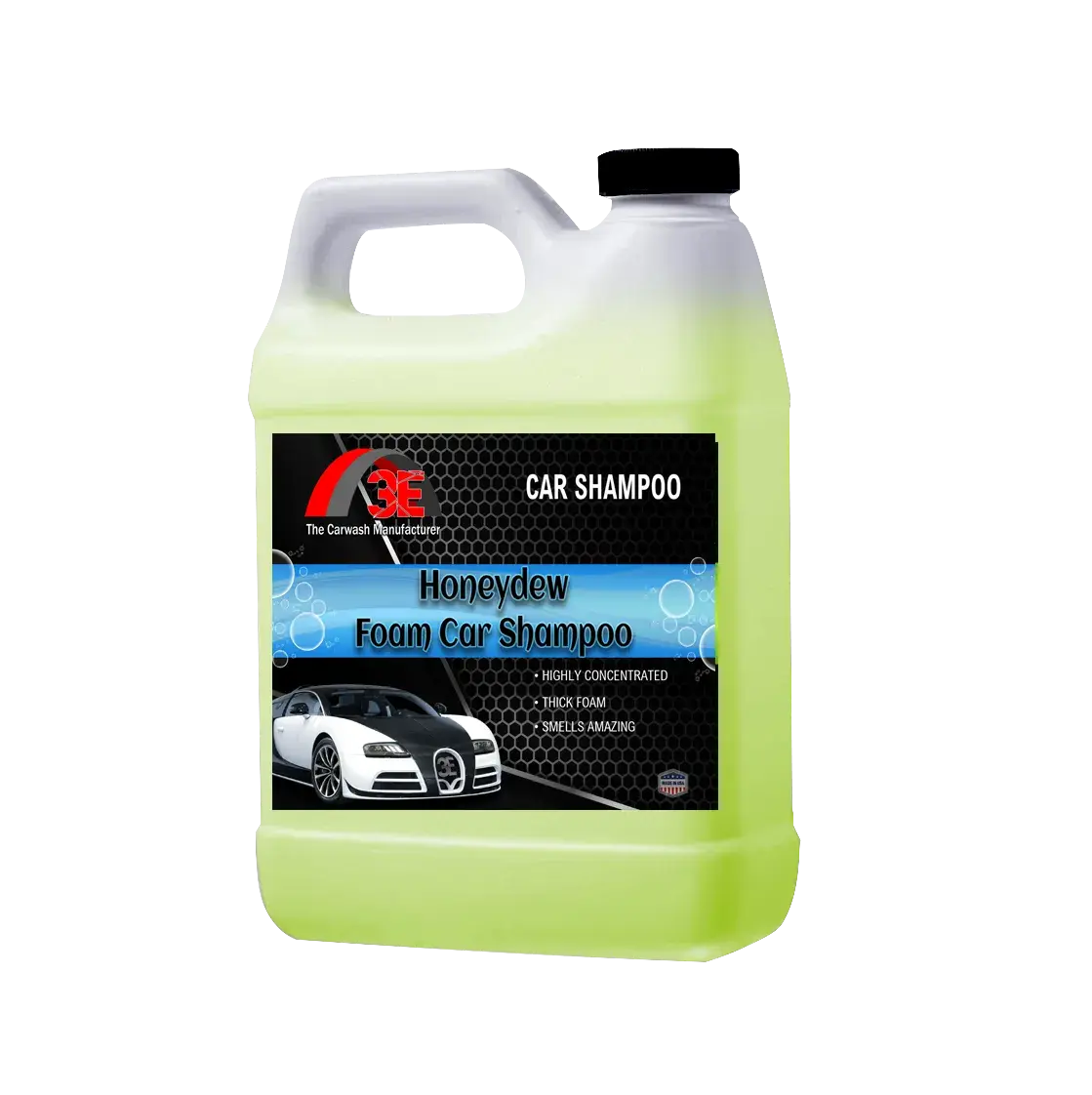 64oz Honeydew Car Shampoo – high foaming car wash soap for mobile detailers and frequent car wash owners display image.