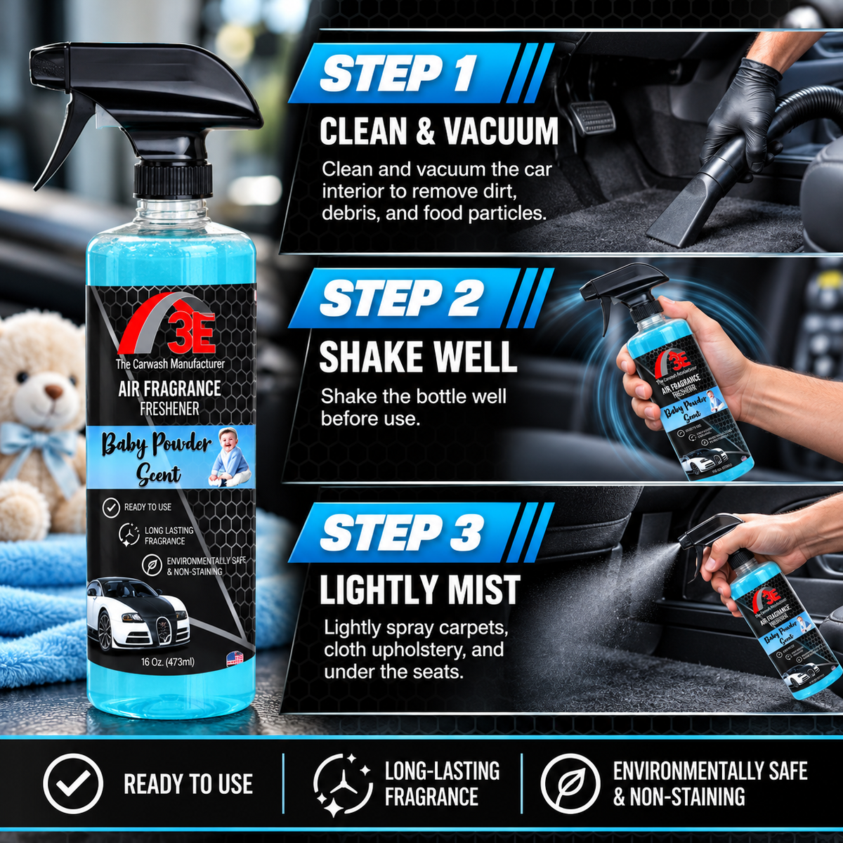 Baby Powder Car Air Freshener