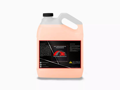 Back view of 3E The Carwash Manufacturer Citrus Burst Air Freshener and Odor Neutralizer 1 gallon container.