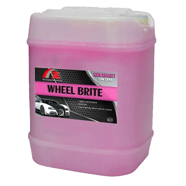Bulk 5 gallon heavy duty wheel cleaner – safe pH neutral cleaner for rims display image.