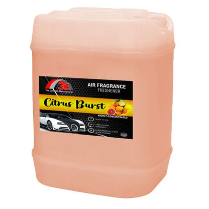 Professional Car Wash Air Freshener & Odor Eliminator – 5 Gallon Bulk | 18 Fragrances 3E The Carwash Manufacturer