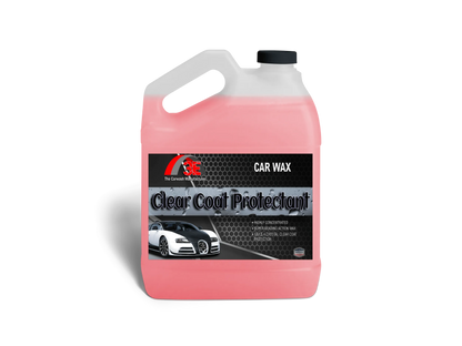 Clear Coat Protectant 1 gallon car wax for automotive paint protection and water beading on cars display image.