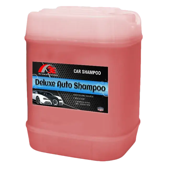 Deluxe Auto Shampoo 5 Gallon high foaming car wash soap and pH balanced car shampoo for car wash owners and mobile detailers display image.