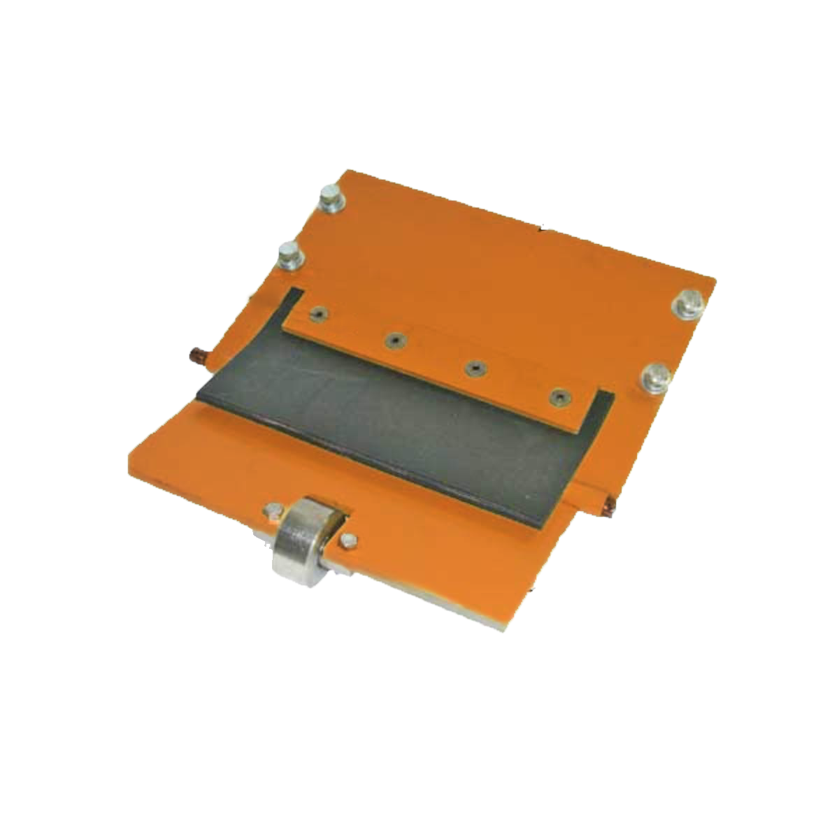 3E Exit Trap Door Assembly with Roller, Axle Shaft & Rubber Flap – Replacement for Hanna Conveyor