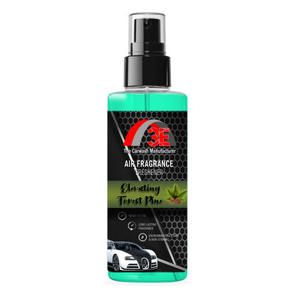 Car air fragrance spray bottle with a visible brand logo on a white background