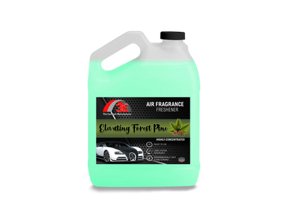 Front view of 1 gallon 3E Elevating Forest Pine Air Freshener & Odor Eliminator.