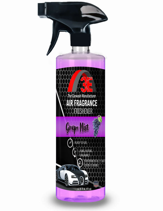 Grape Mist Air Freshener & Odor Eliminator 16 oz spray bottle with long-lasting fruity grape scent.