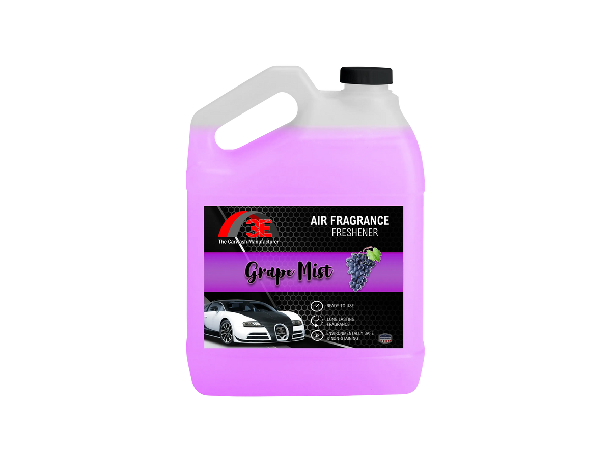 Grape Mist Air Freshener & Odor Eliminator 1 gallon jug with long-lasting fruity grape fragrance.