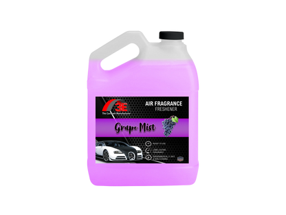 Grape Mist Air Freshener & Odor Eliminator 1 gallon jug with long-lasting fruity grape fragrance.