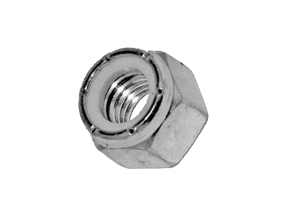 Hex Nut Nylon-Lock 0.625-18 in Zinc Plated Steel – Car Wash Conveyor Hardware by 3E The Carwash Manufacturer in La Habra, California.