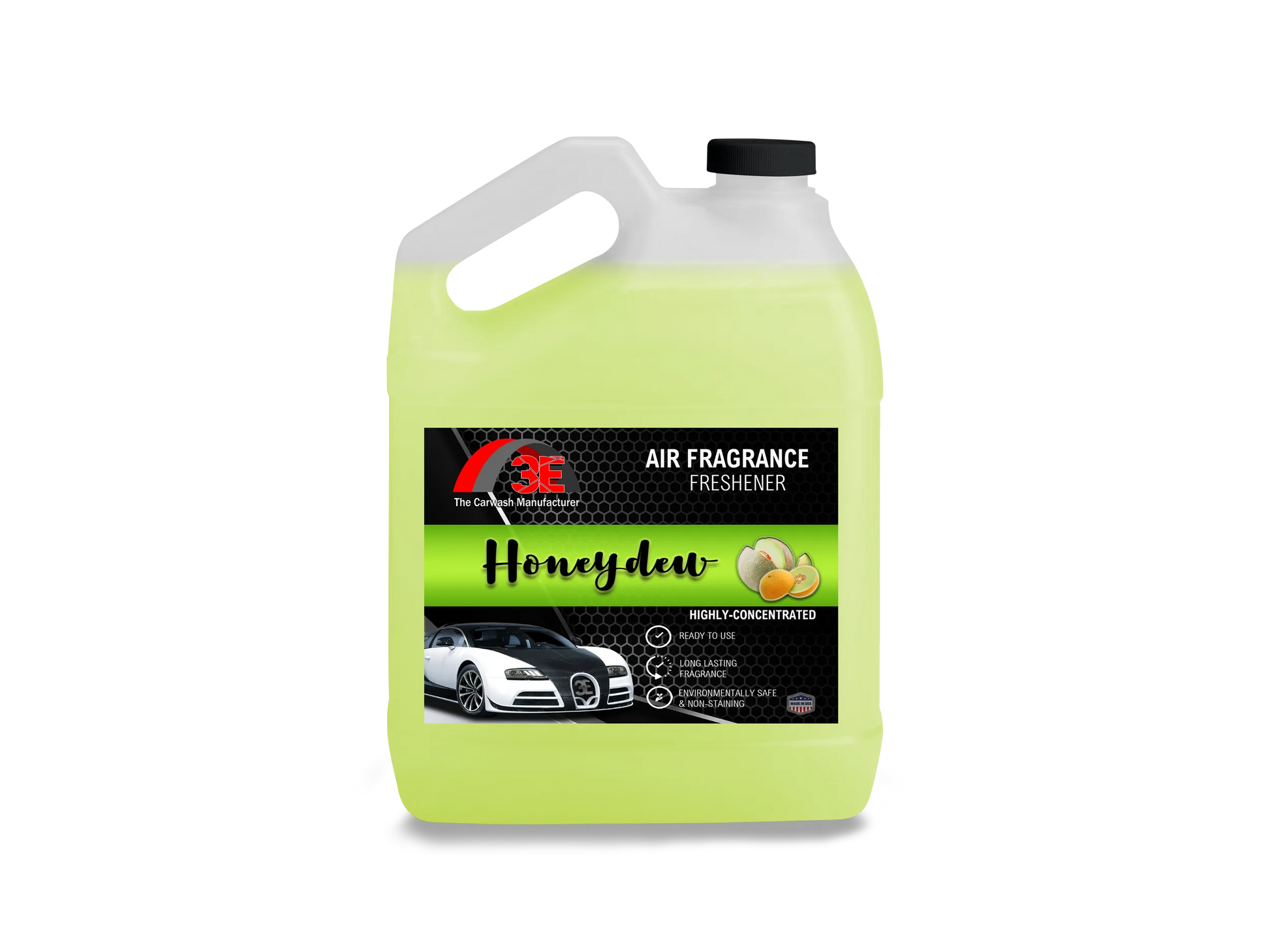 Honeydew Air Freshener & Long-Lasting Odor Eliminator 1 Gallon bottle front view with label and melon design display image.