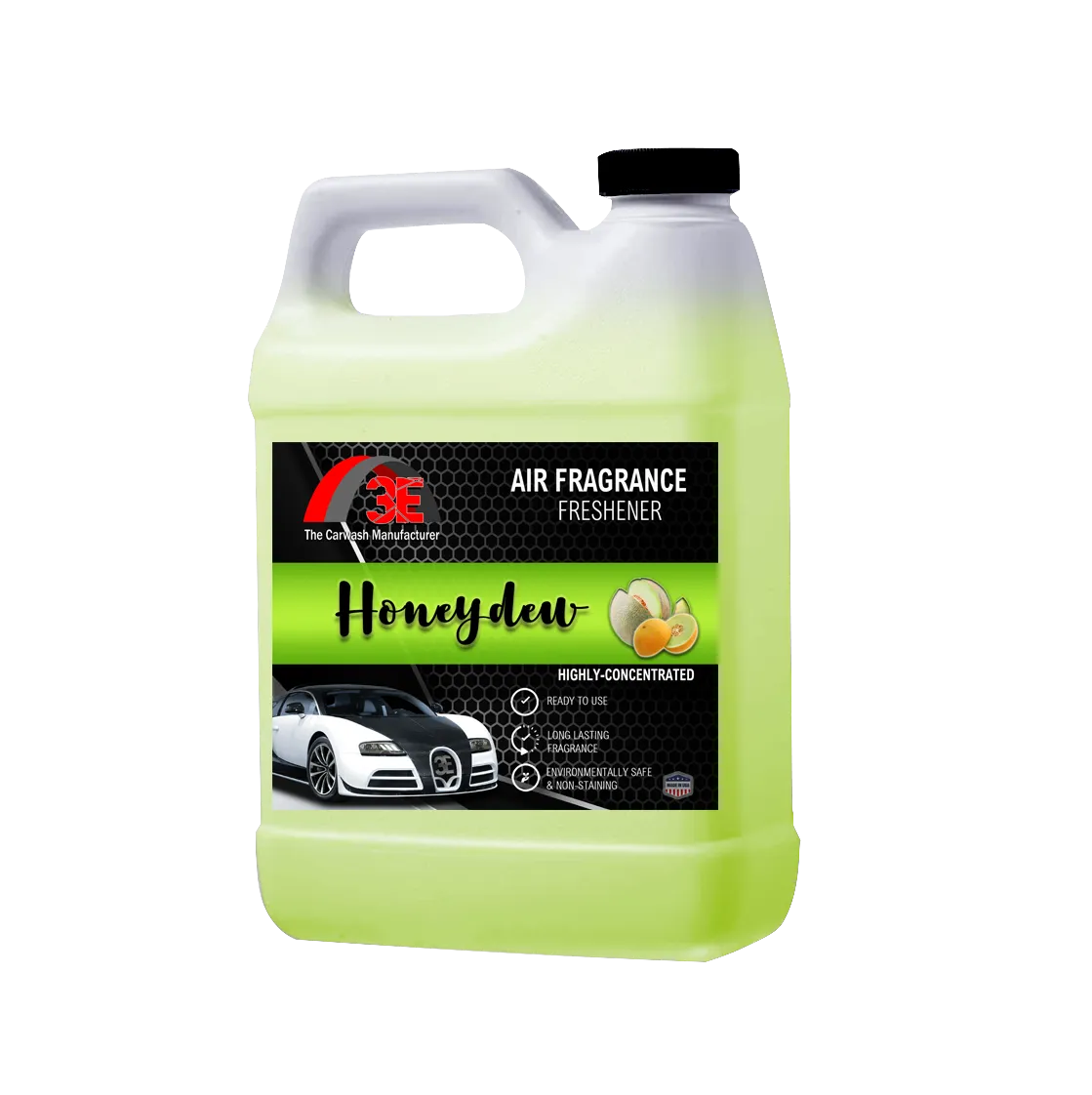 Honeydew Air Freshener & Odor Eliminator 64oz bottle – long-lasting fresh melon scent, eco-friendly car odor eliminator display image.