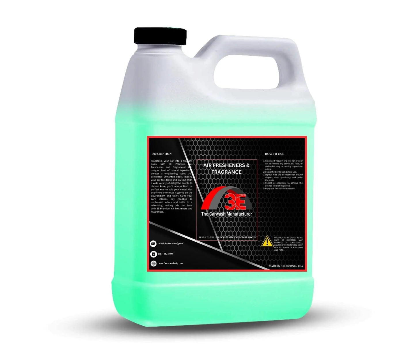 Isometric Back view of 64 oz 3E Elevating Forest Pine Air Freshener & Odor Eliminator.