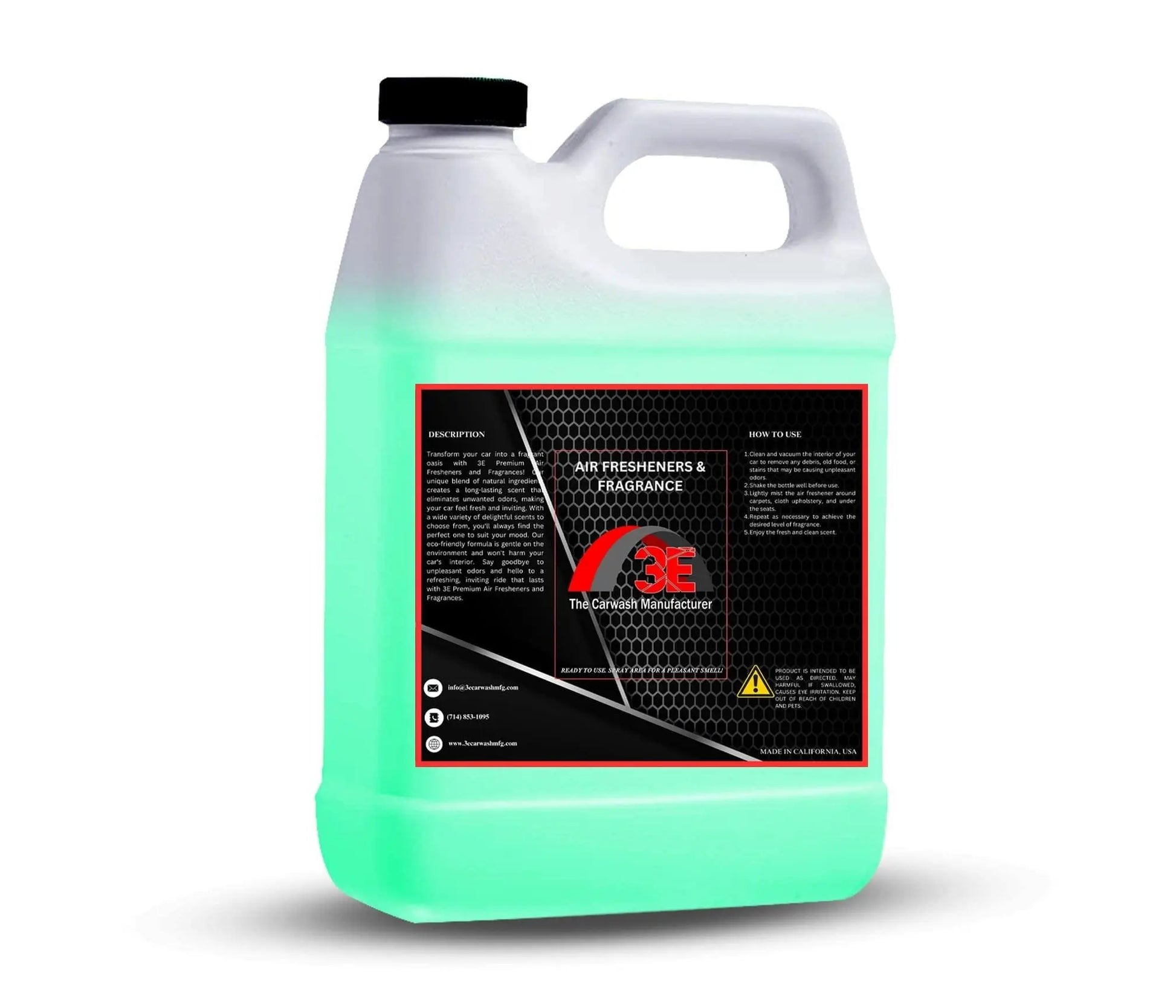 Isometric Back view of 64 oz 3E Elevating Forest Pine Air Freshener & Odor Eliminator.