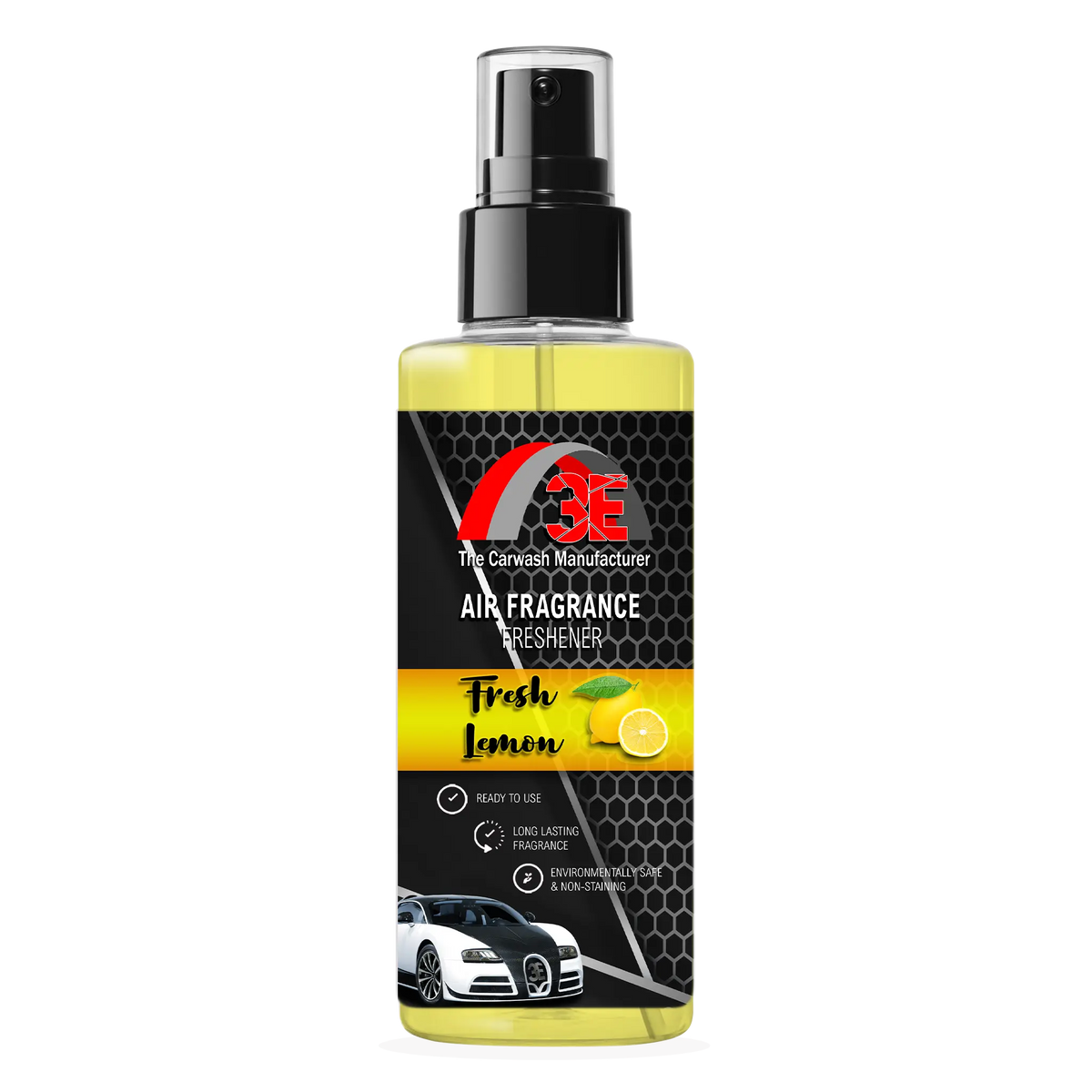 Fresh Lemon Air Freshener & Odor Eliminator 3E The Carwash Manufacturer