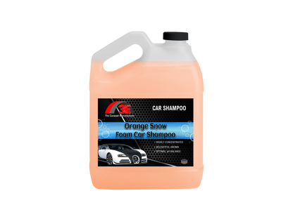 Orange Snow Foam Car Shampoo