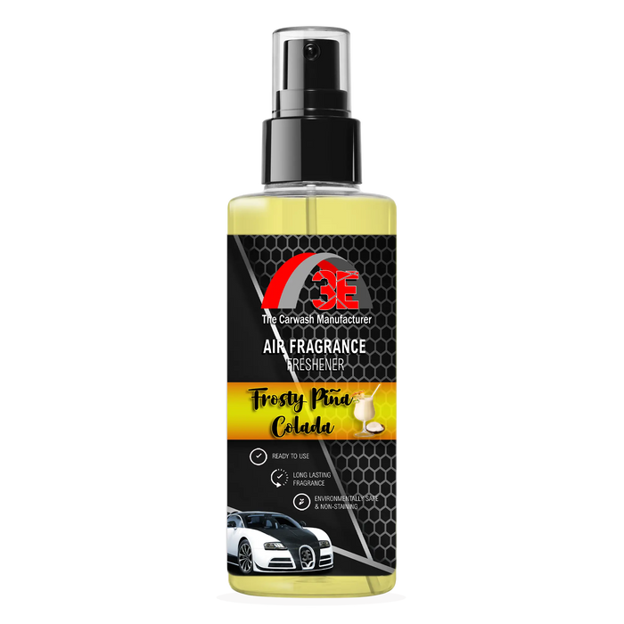 Frosty Piña Colada Air Freshener and Odor Eliminator 3E The Carwash Manufacturer