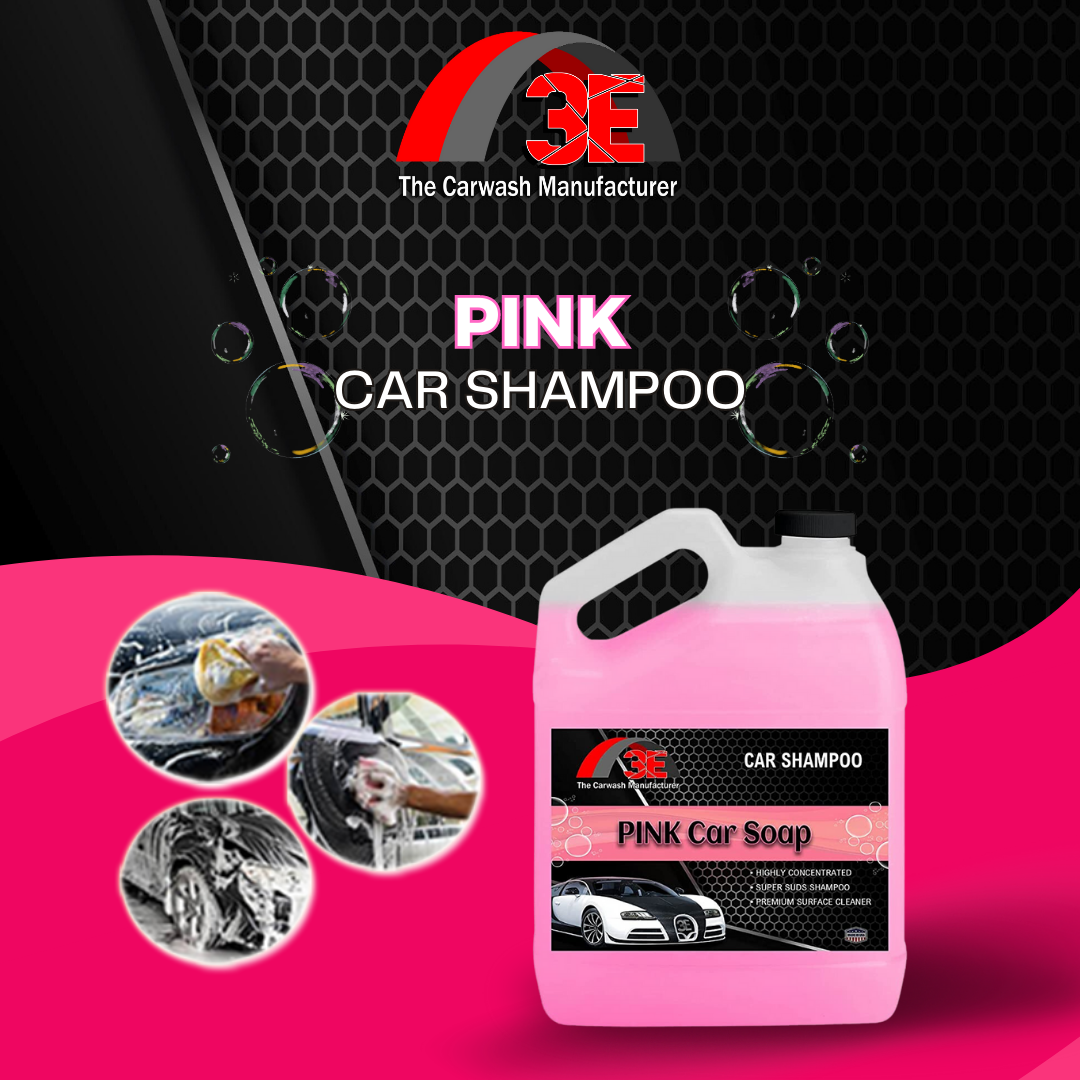 Pink Car Wash Soap – High Foaming Car Shampoo with Bubblegum Scent
