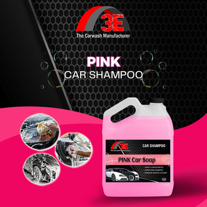 Pink Car Wash Soap – High Foaming Car Shampoo with Bubblegum Scent