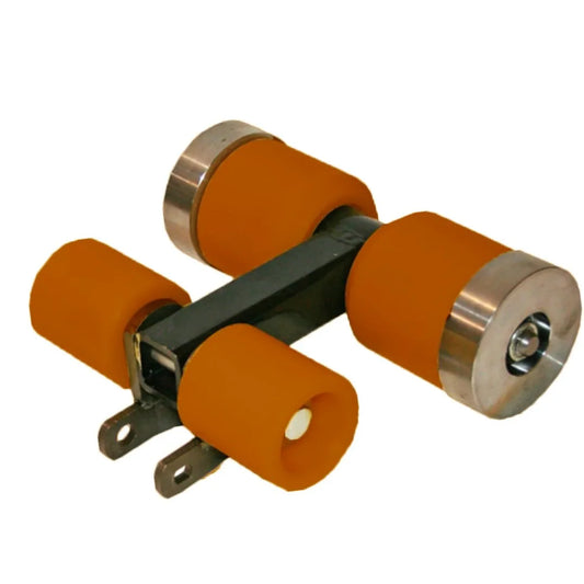 RCV Econocraft Surface Roller Assembly w X458 Carrier Link – Replacement for Econocraft 4-Wheel RCV Conveyor Systems  3E The Carwash Manufacturer.