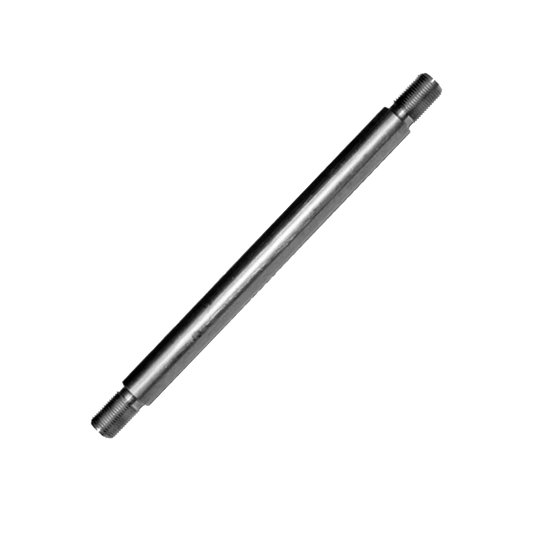 Shaft roller 0.75-inch diameter x 9.75-inch length x 0.625-inch fine thread steel roller shaft manufactured by 3E The Carwash Manufacturer.