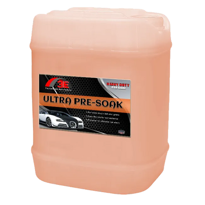 Ultra Pre-Soak 5 gallon car wash pre soak solution – bulk detergent for detailers and tunnel car wash systems display image.