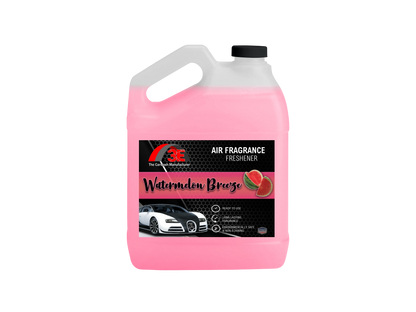Watermelon Breeze Air Freshener 1 Gallon jug by 3E The Carwash Manufacturer – professional-grade odor eliminator with fresh watermelon scent display image.