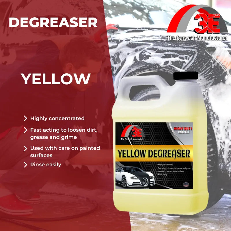 Yellow Car & Engine Degreaser 1 gallon – heavy duty automotive degreaser for engines, wheels, and tire cleaning.