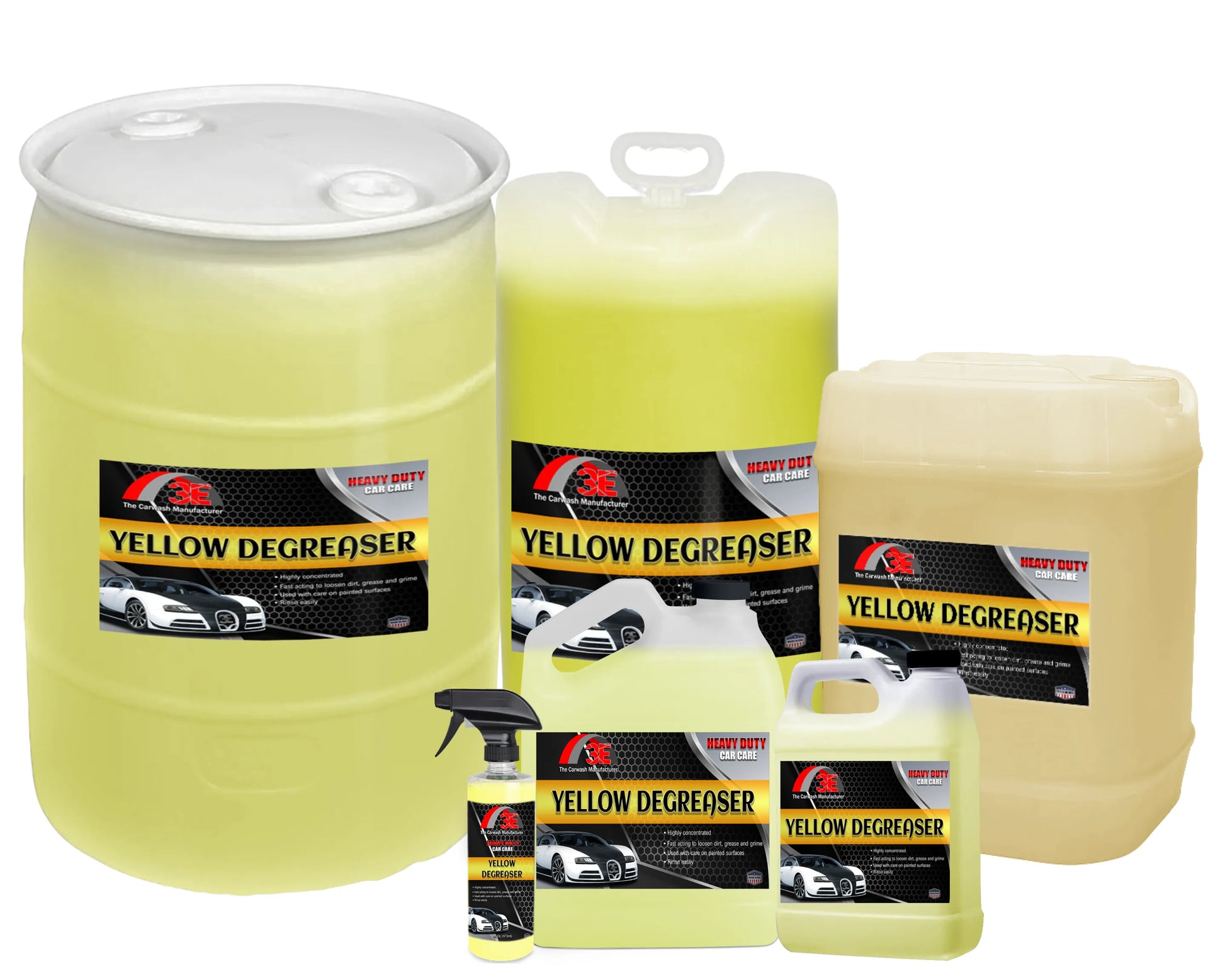 5 gallon Yellow Car & Engine Degreaser – heavy duty degreaser for engines, wheels, and automotive cleaning.