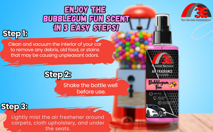 Bubblegum Fun Car Air Freshener and Odor Eliminator