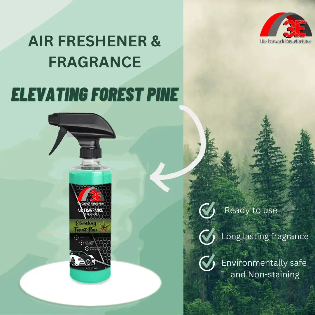 Elevating Forest Pine Air Freshener & Odor Eliminator 3E The Carwash Manufacturer