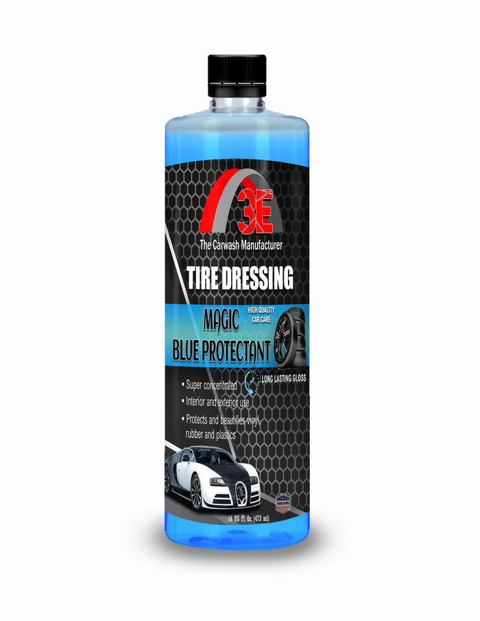 Magic Blue Protectant Tire Shine | High Gloss Tire Dressing 3E The Carwash Manufacturer