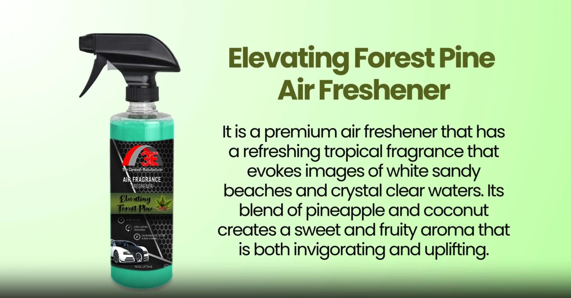 Elevating Forest Pine Air Freshener & Odor Eliminator Promotional Video.
