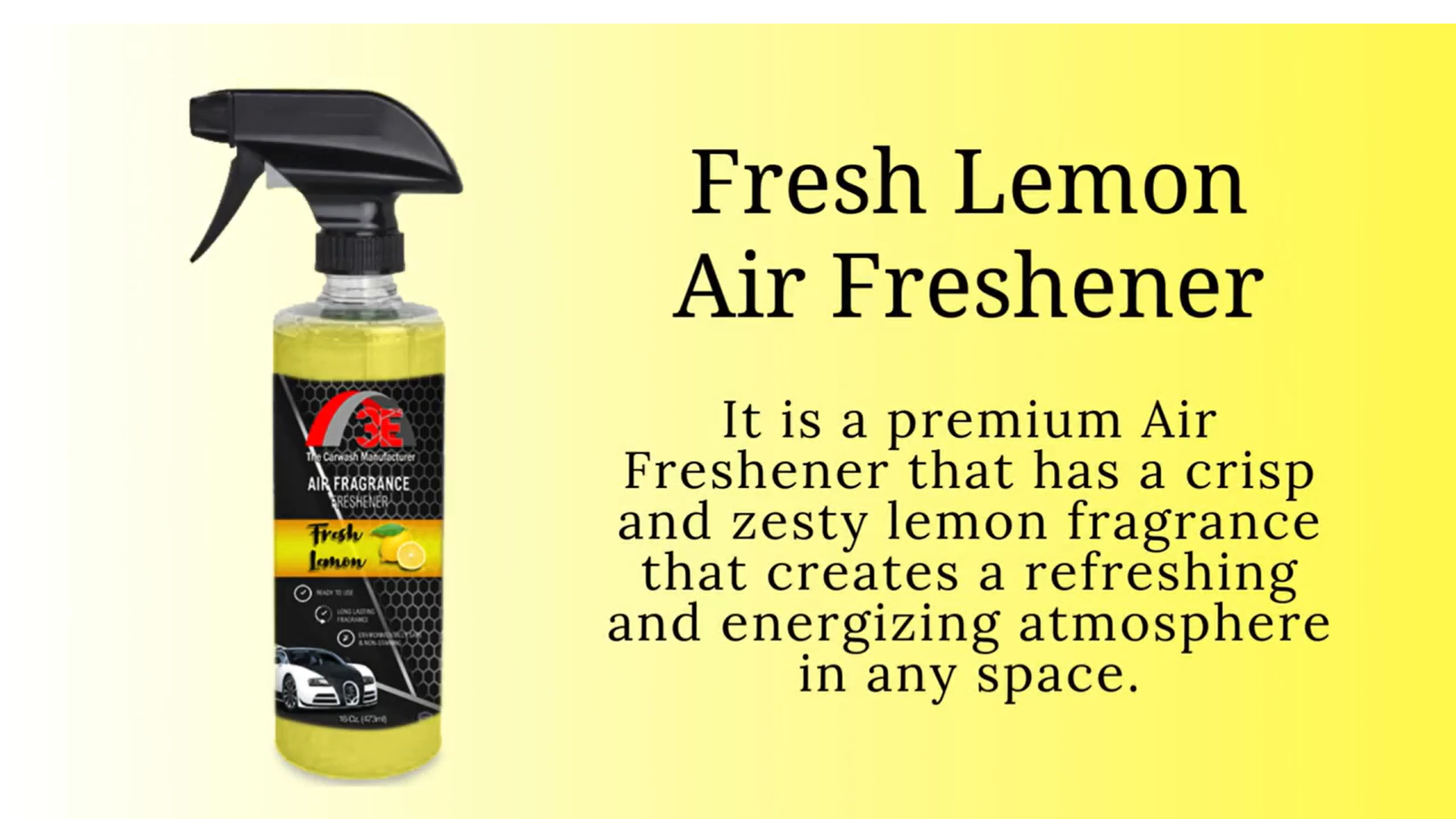 Fresh Lemon Air Freshener and Odor Eliminator Promotional Video.