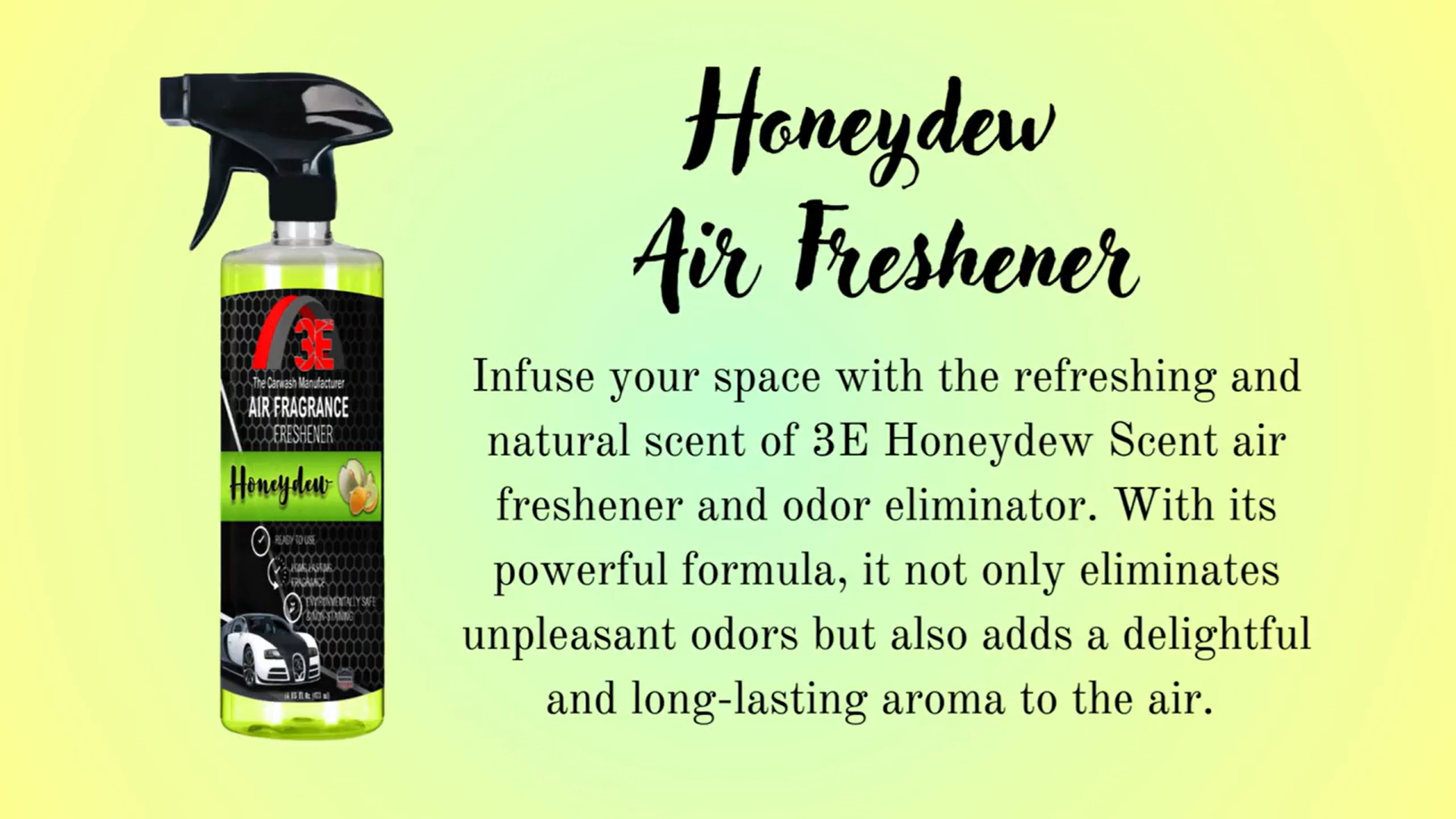 Honeydew Air Freshener and Odor Eliminator Promotional Video.