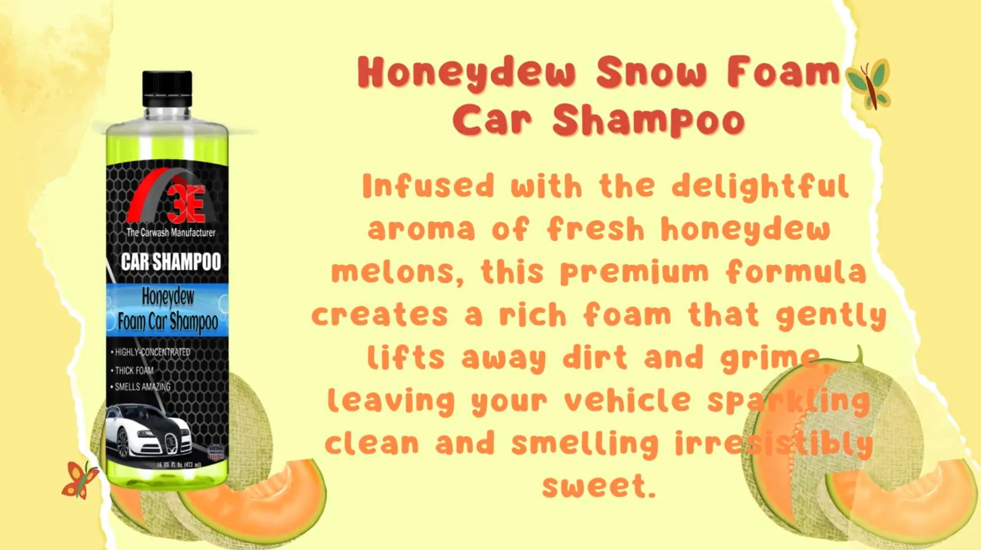 Honeydew Snow Foam Car Shampoo – High Foaming Car Wash Soap Promotional Video.