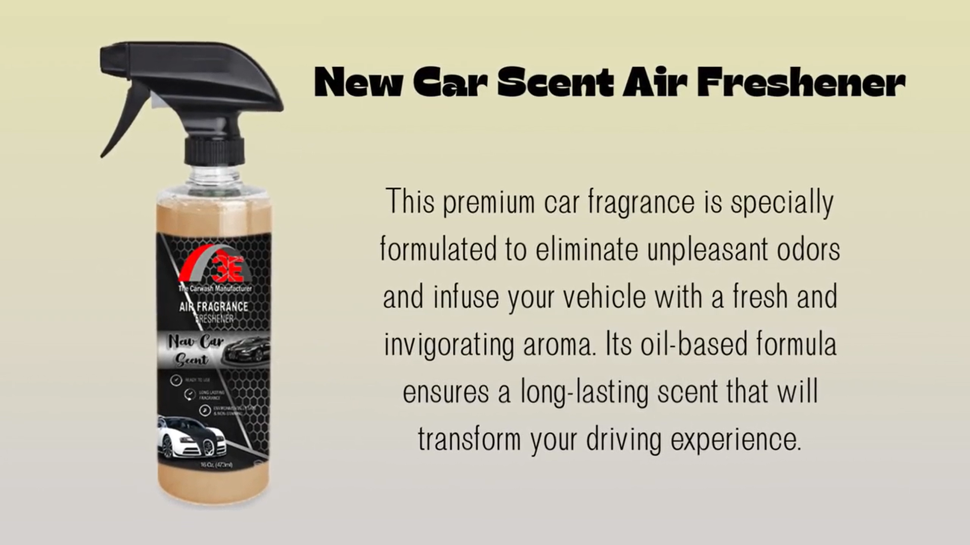 New Car Scent Air Freshener and Odor Eliminator Promotional Video.