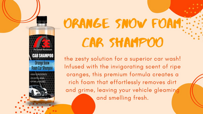 Orange Snow Foam Car Shampoo – High Foaming Car Wash Soap Promotional Video.