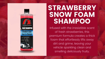 Strawberry Snow Foam Car Shampoo High Foam Car Wash Soap Promotional Video.