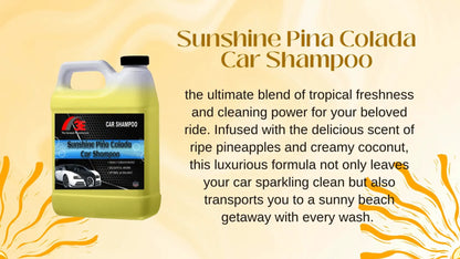 Sunshine Pina Colada Car Shampoo – Tropical High Foaming Car Wash Soap Promotional Video.