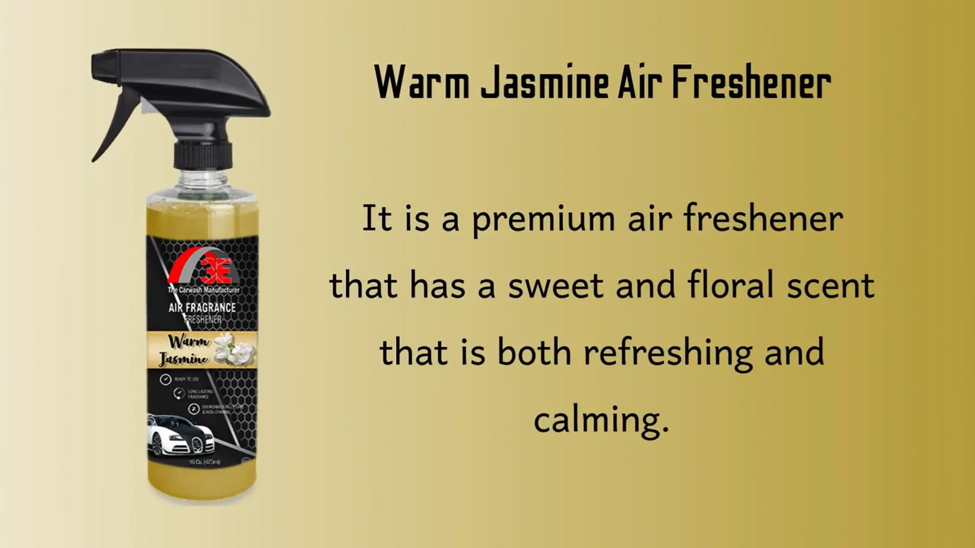 Warm Jasmine Air Freshener & Long-Lasting Odor Eliminator Promotional Video.