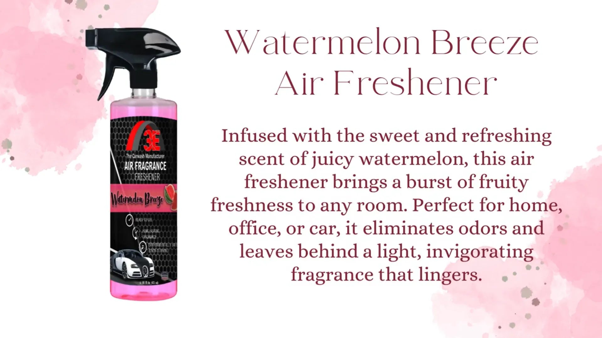 Watermelon Breeze Air Freshener & Long-Lasting Odor Eliminator Promotional Video.
