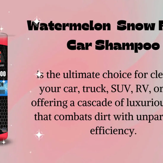 Watermelon Snow Foam Car Shampoo – High Foaming Car Wash Soap Promotional Video.