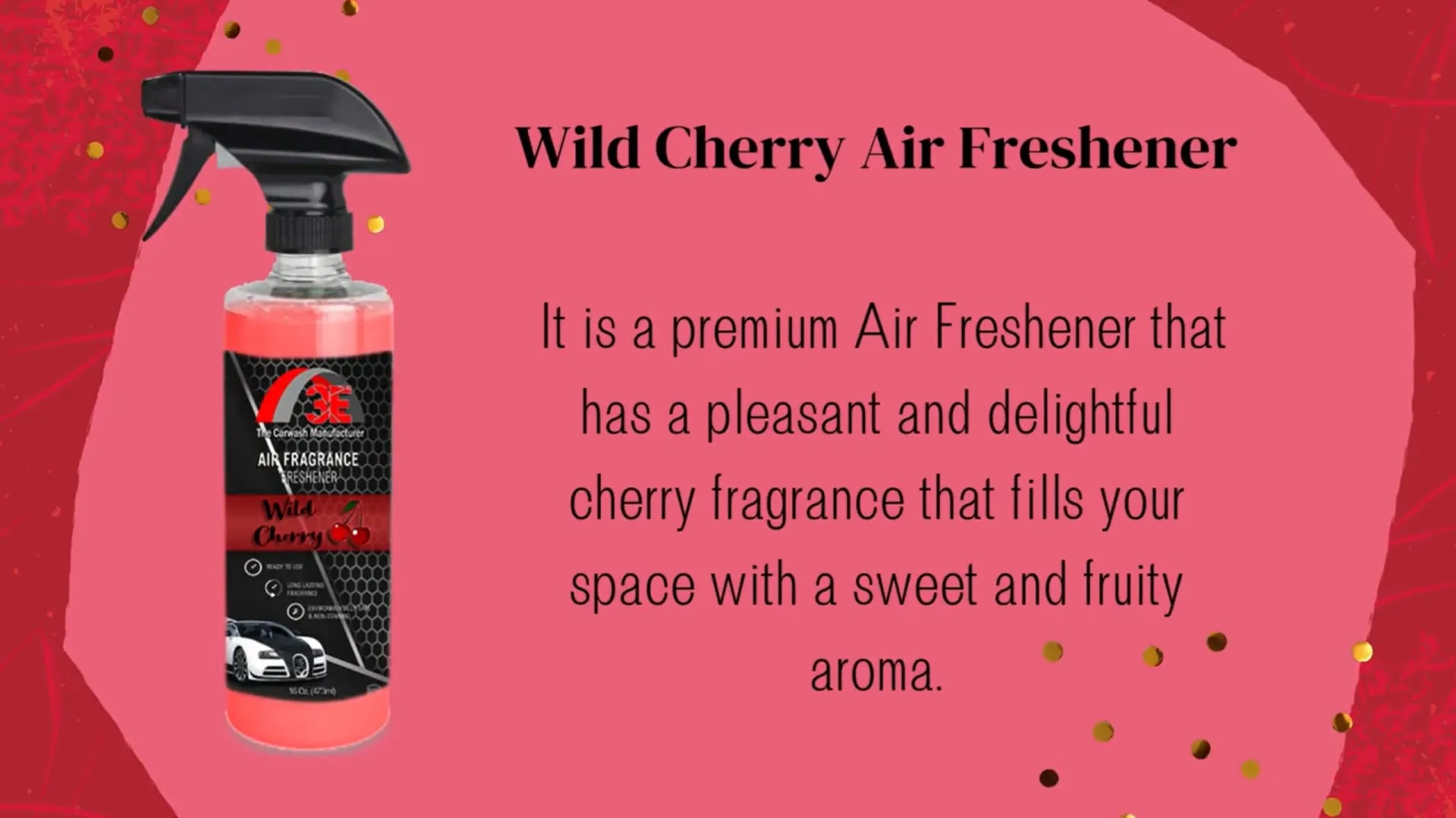 Wild Cherry Car Air Freshener – Long-Lasting Odor Eliminator Promotional Video