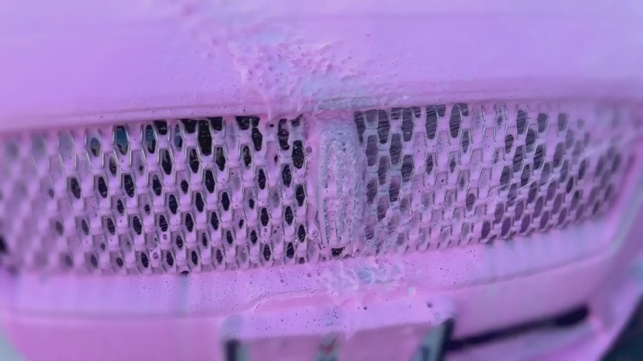 Pink Car Wash Soap – High Foaming Car Shampoo with Bubblegum Scent Promotional Video.