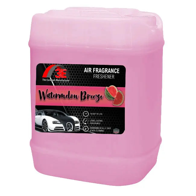Professional Car Wash Air Freshener & Odor Eliminator – 5 Gallon Bulk | 18 Fragrances 3E The Carwash Manufacturer